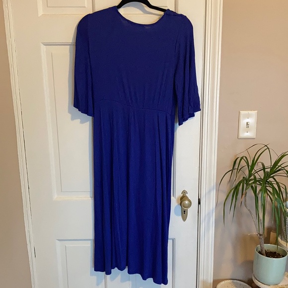 Moving sale!!! Sexy blue Superfoxx faux wrap dress - Picture 3 of 8